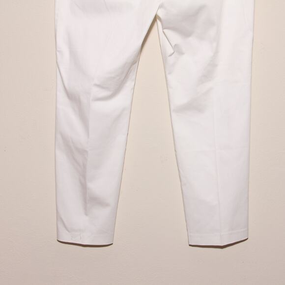 NEW Charter Club White Ankle Pants Size 14 Modern Fit Cotton Blend - Picture 6 of 9